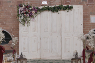 Trio White Door Backdrop