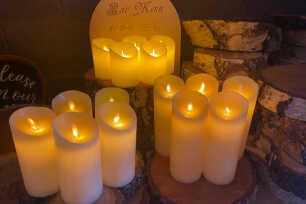 LED Pillar Candles - 20cm