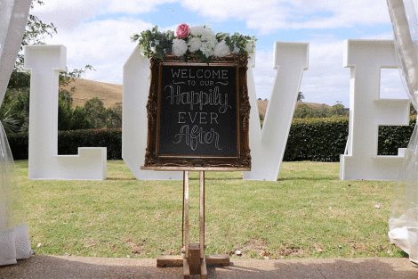 Gold Wooden Easel