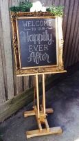 Gold Wooden Easel