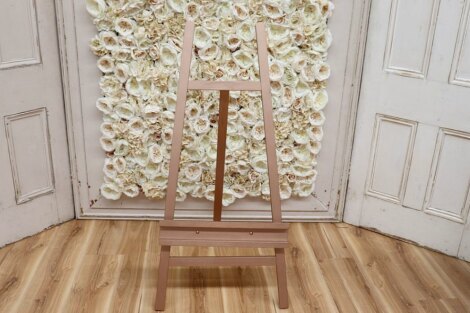 Rose Gold Wooden Easel