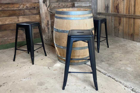 Black Tolix Bar Stool