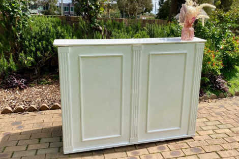 White Wooden Bar