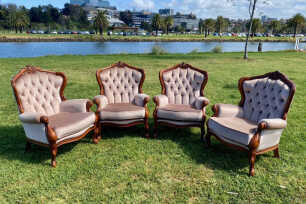 Vintage Furniture 5 Piece Package - Latte