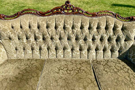 Baroque Couch Moss Green