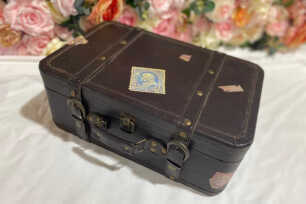 Leather Vintage Suitcase - Large