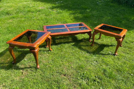 Glass Top Side Tables - June (pair)