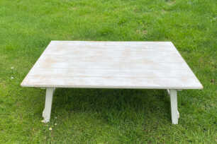 Low White Picnic Table