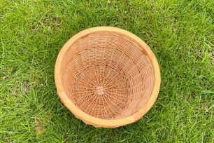 Round Wicker Basket - Light