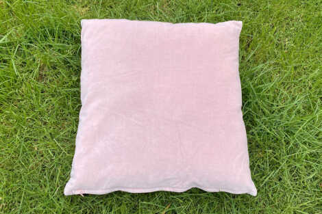 Pink Velvet Cushion - 45cm