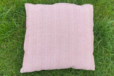 Pink & White Stripe Cushion - 45cm