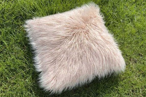 Pink Fluffy Cushion - 50cm