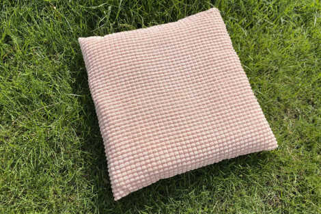 Pink Textured Cushion - 45cm