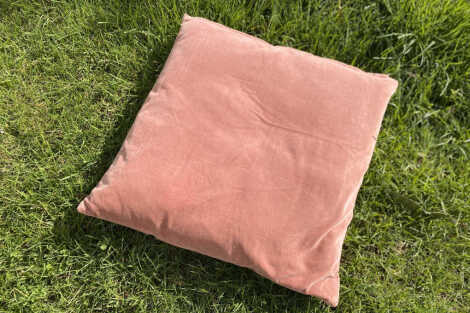 Dusty Pink Velvet Cushion - 45cm