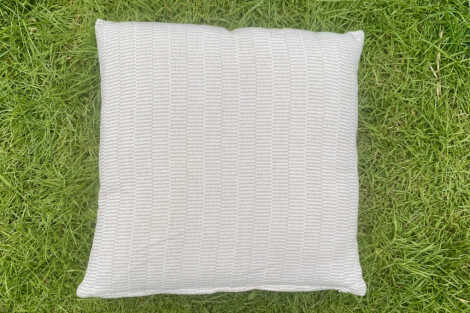 Fawn & White Stripe Cushions - 40cm