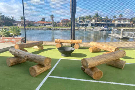 Wooden Log Seats