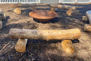 Wooden Log Seats