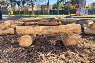 Wooden Log Seats