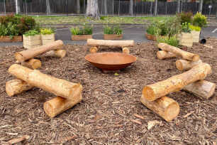 Wooden Log Seats