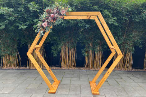 Wooden Hexagon Arbour