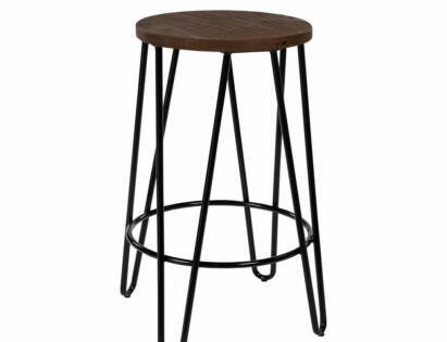 Black Hairpin Stool
