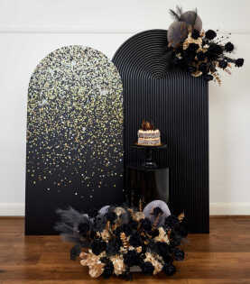 Black Glitter Backdrop (S)