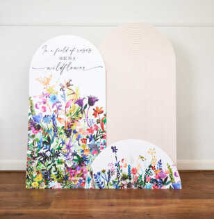 Wildflower Backdrop & Semi Circle Set