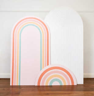Rainbow Backdrop & Semi Circle Set