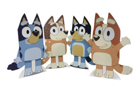 Bluey Family Cutouts - 4 Piece Set