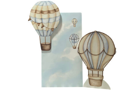 Hot Air Balloon Backdrop Package
