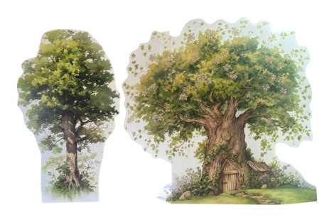 Vintage Tree Backdrop - 2 Piece