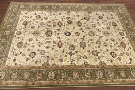 Vintage Rug - Olive & Ivory (L) 3m x 2m