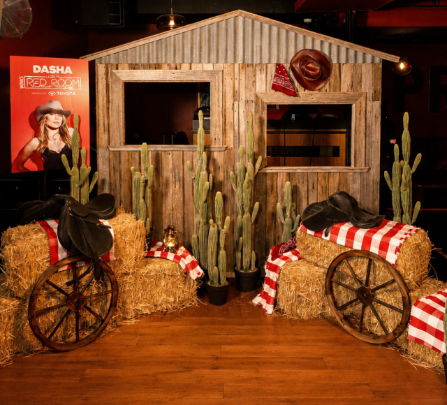 Western style setup for the Nova Red Room at The Prince St.Kilda